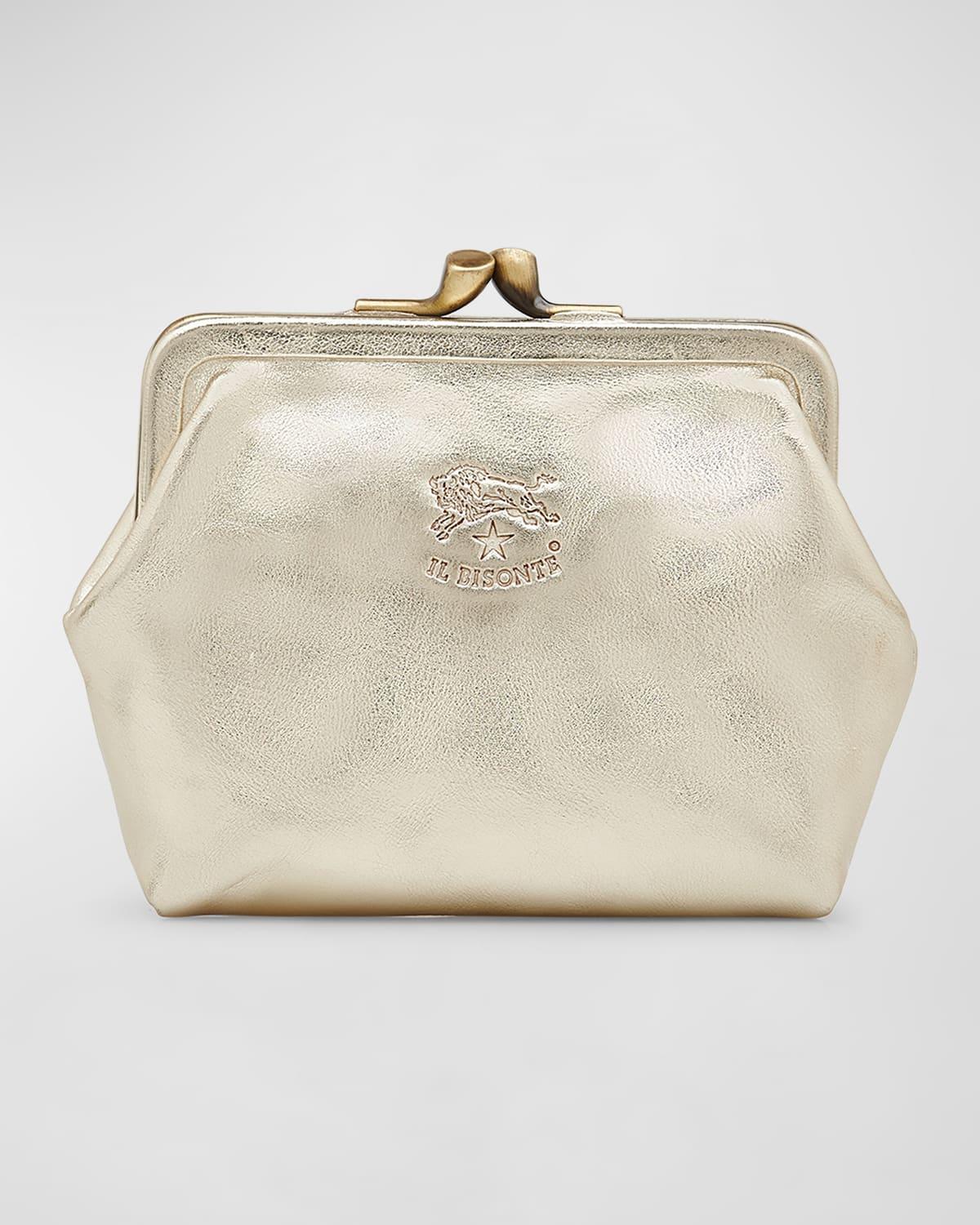 Manuela Classic Metallic Leather Coin Bag Product Image