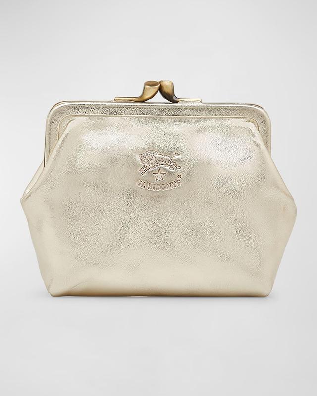 Manuela Classic Metallic Leather Coin Bag Product Image