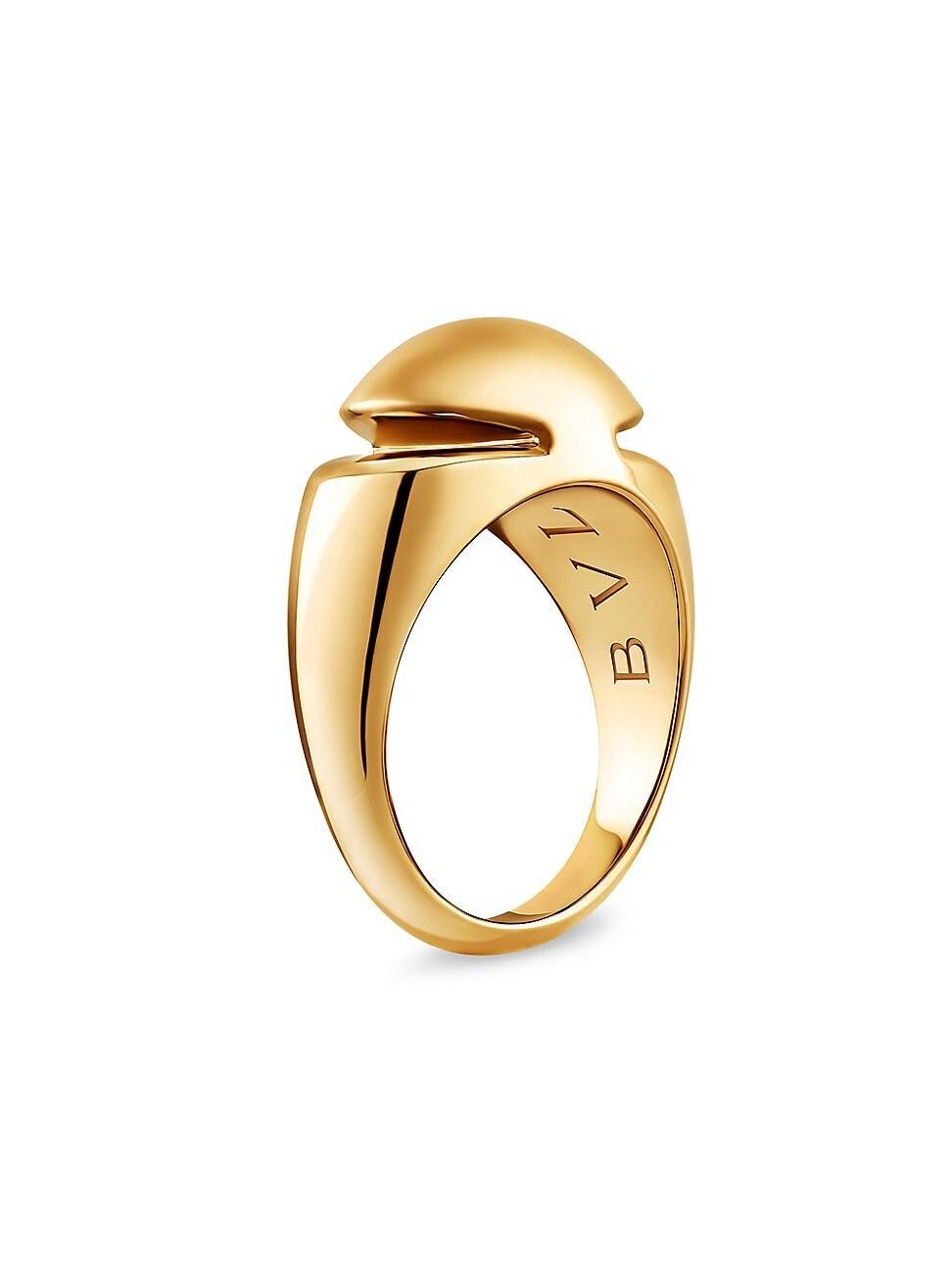 Womens Cabochon 18K Yellow Gold Ring Product Image