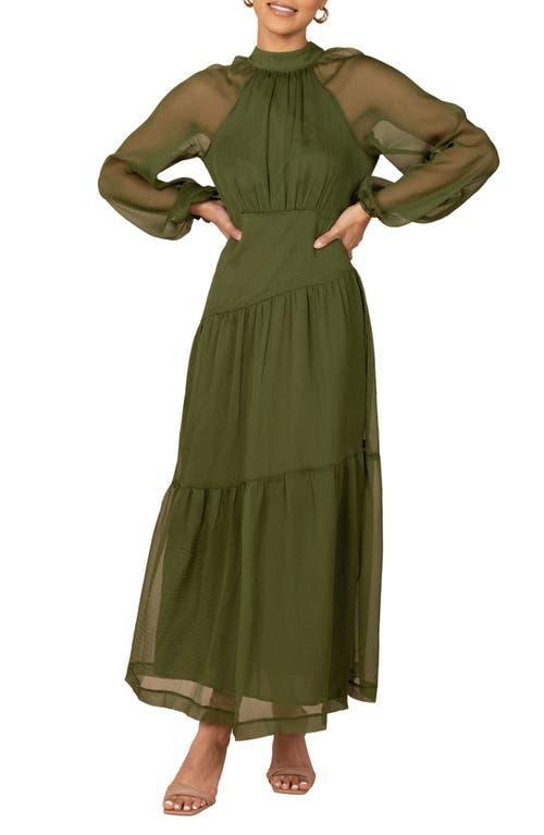 Womens Petal and Pup Julip Sheer Long Sleeve Maxi Dress Product Image