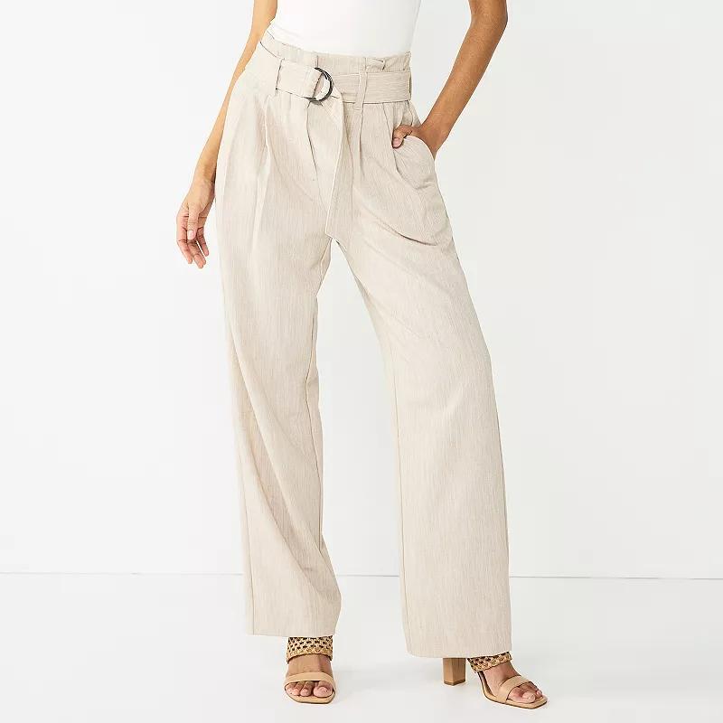 Womens Nine West Paperbag Waist Trouser Product Image