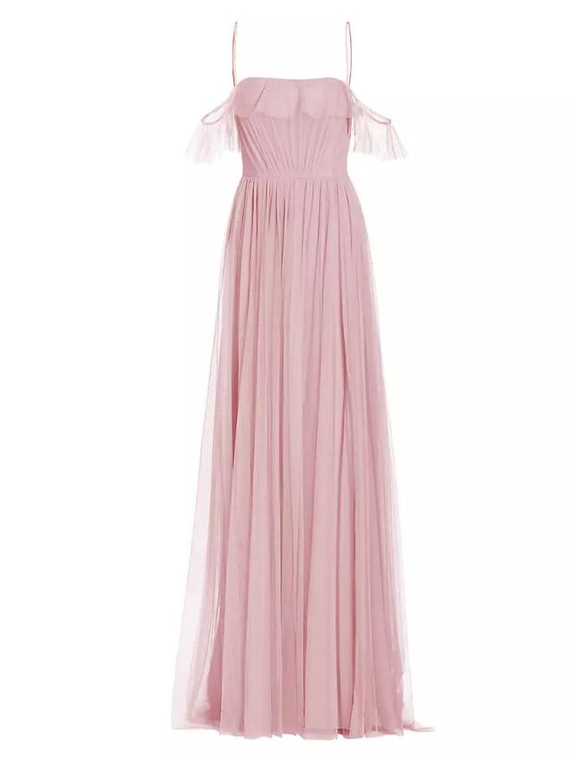 Miriam Pleated Tulle Gown Product Image