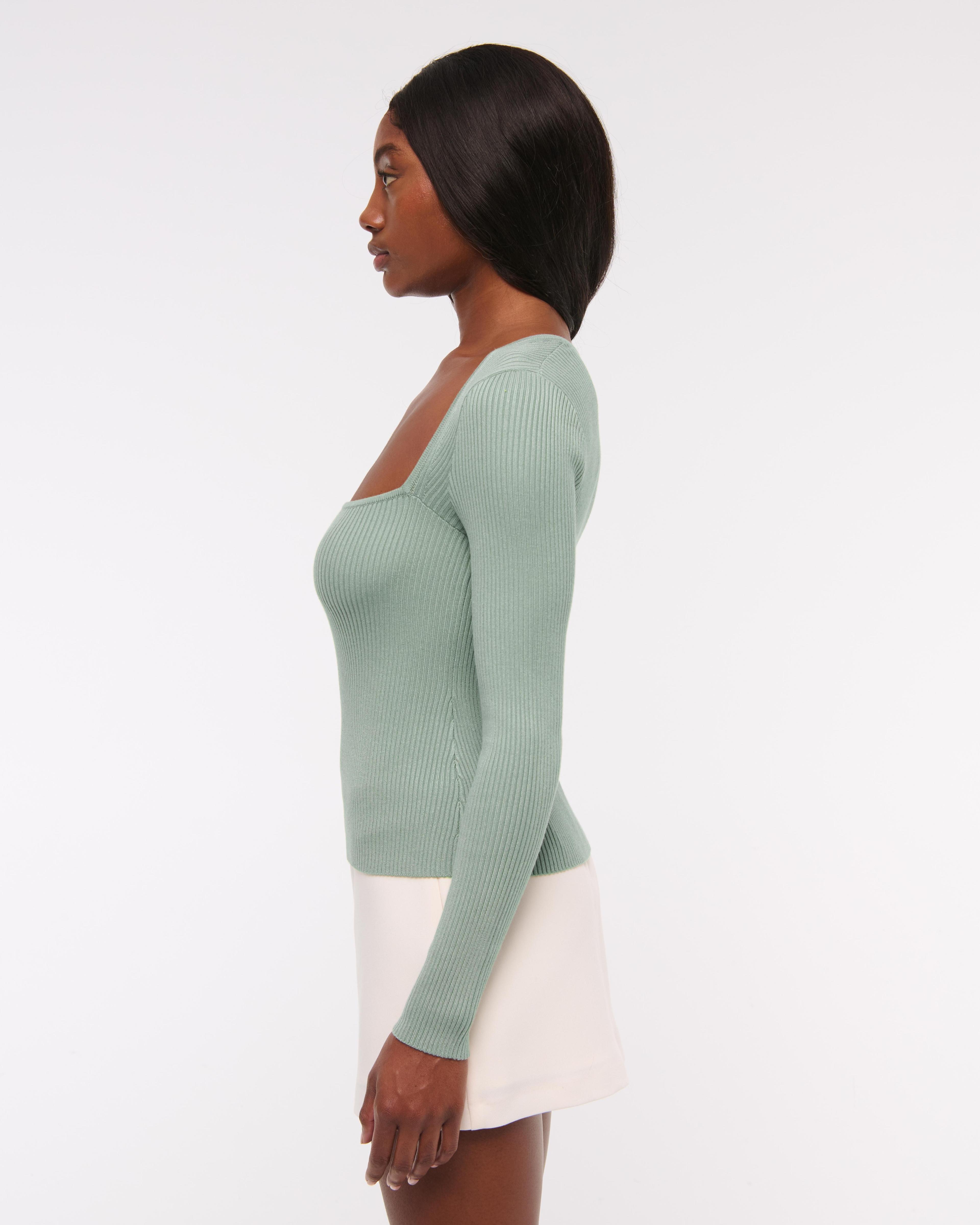 The A&F Ava Long-Sleeve Sweater Top Product Image