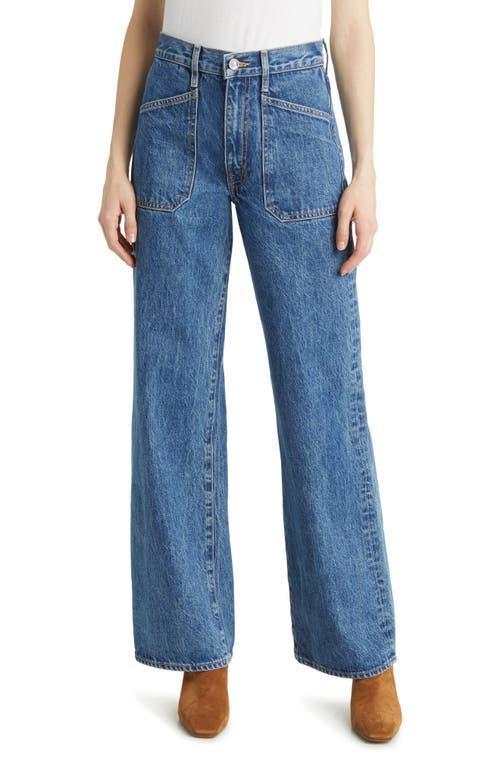 SLVRLAKE Grace Patch Pocket Wide Leg Jeans Product Image