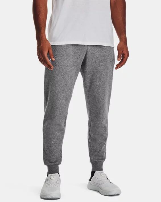 Mens Under Armour Rival Fleece Joggers Dark Grey Product Image