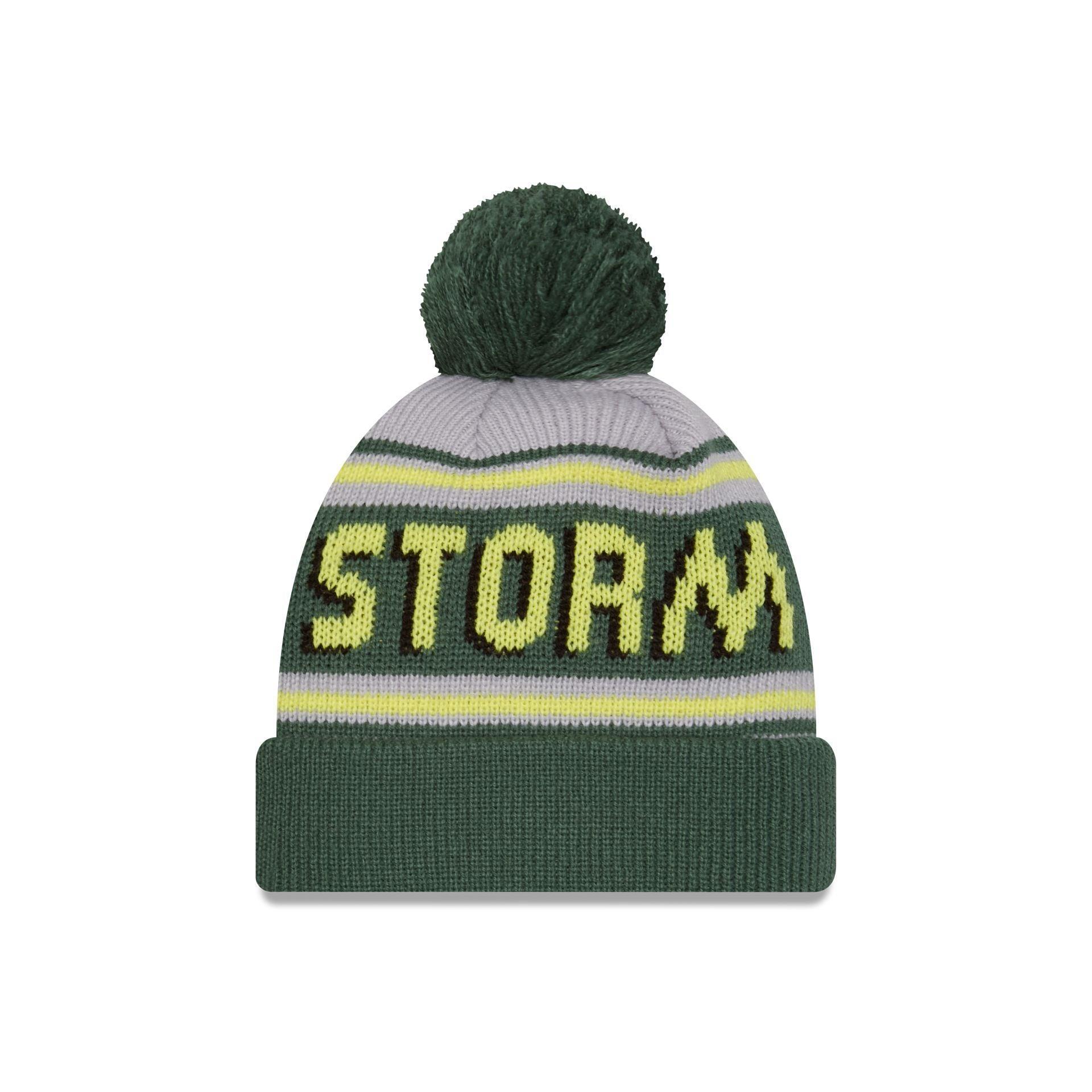 Seattle Storm 2024 Team Pom Knit Hat Male Product Image