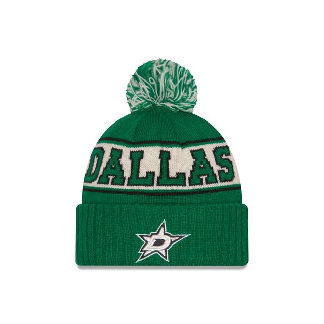 Dallas Stars Retro Pom Knit Hat Male Product Image