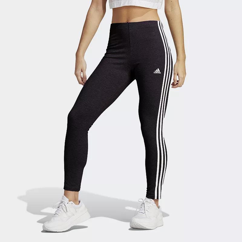 Womens adidas Essentials 3-Stripes High-Waisted Leggings Product Image