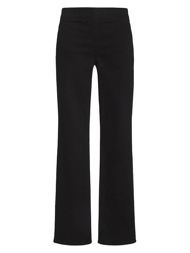 NYDJ Pull-On Bailey Relaxed Straight Rinse (Black Rinse) Women's Jeans Product Image