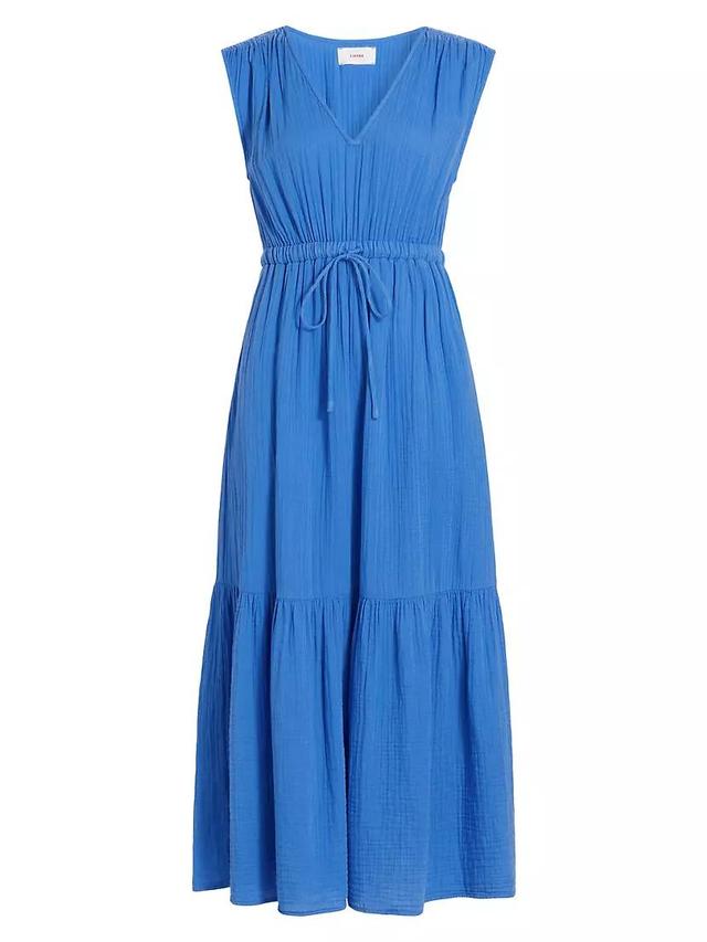 Rosalie Cotton Tie-Waist Maxi Dress Product Image