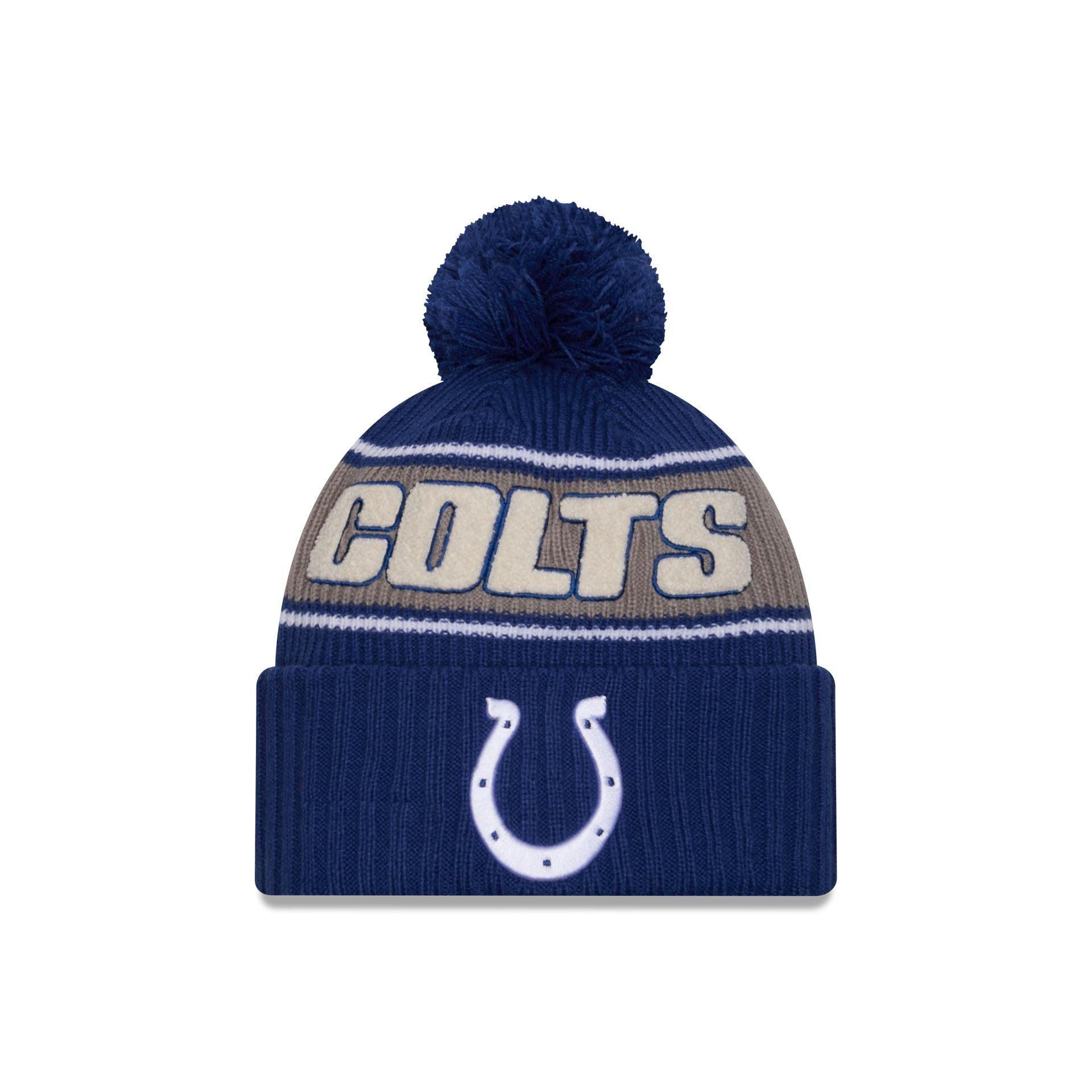 Indianapolis Colts 2024 Cold Weather Sport Pom Knit Hat Male Product Image