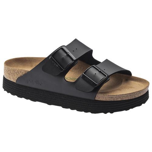 Birkenstock Womens Arizona Platform - Shoes Black/Black Product Image