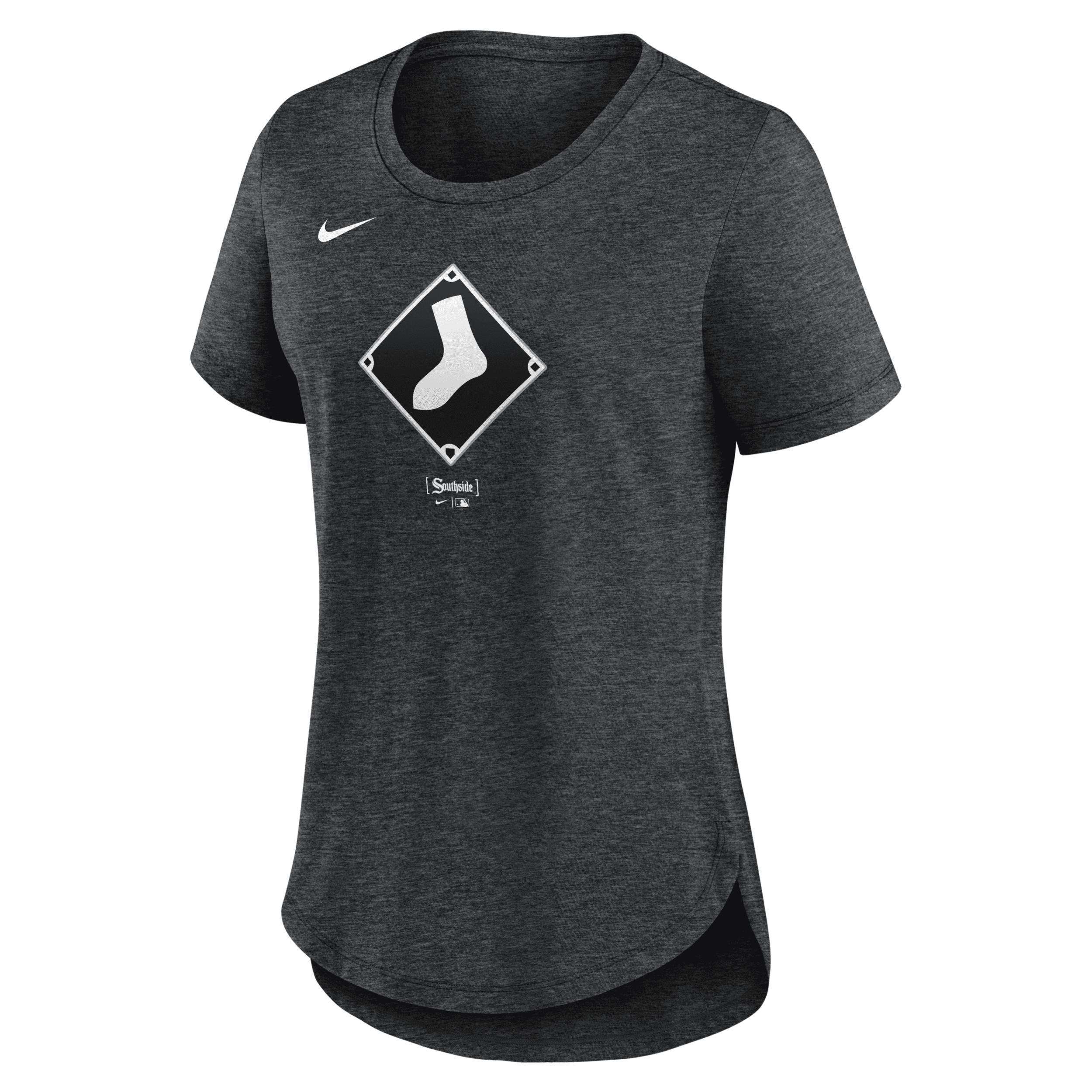 Womens Nike Heather Houston Astros 2024 City Connect Tri-Blend T-Shirt Blue Product Image