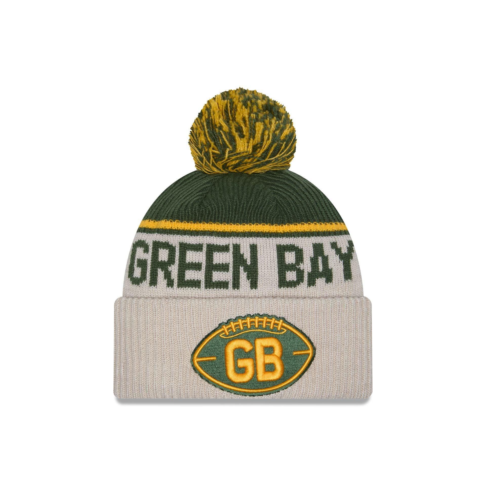 Green Bay Packers 2024 Cold Weather Historic Pom Knit Hat Male Product Image