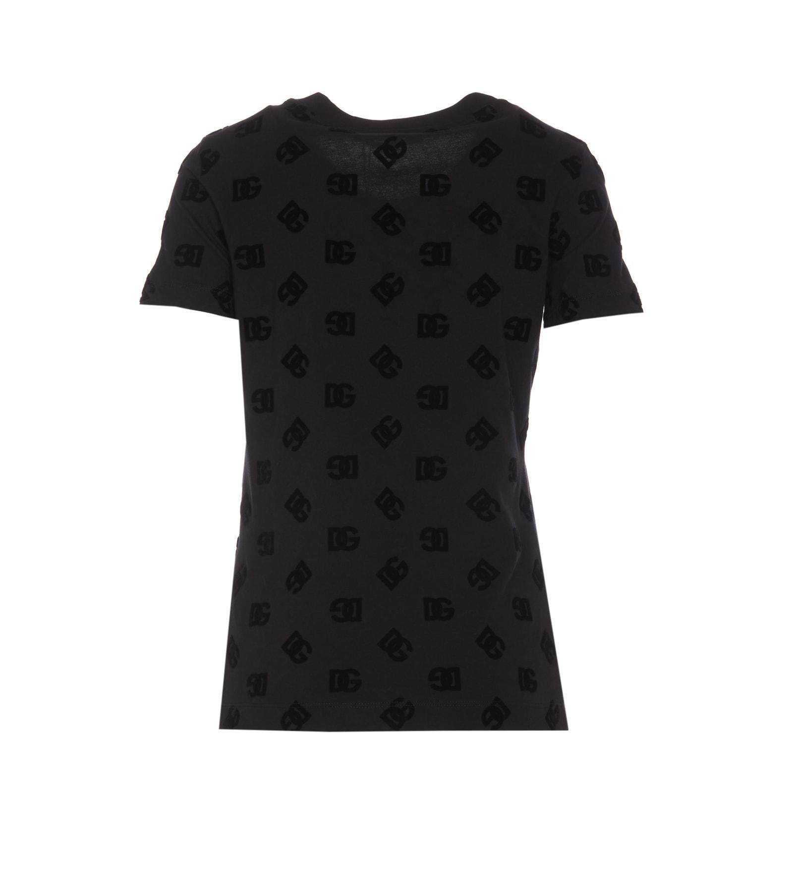 DOLCE & GABBANA T-shirt Manica Corta In Black Product Image