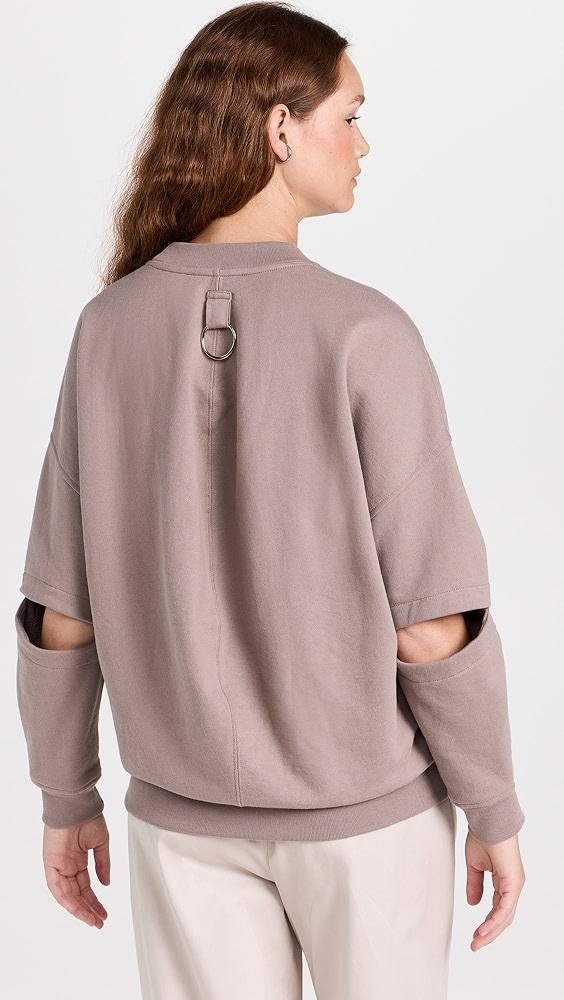 Tibi Cocoon Crew Neck Sweatshirt | Shopbop Product Image