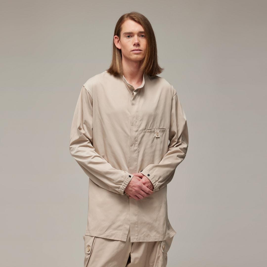 adidas Y-3 Nylon Twill Overshirt Clay Brown L Mens Product Image