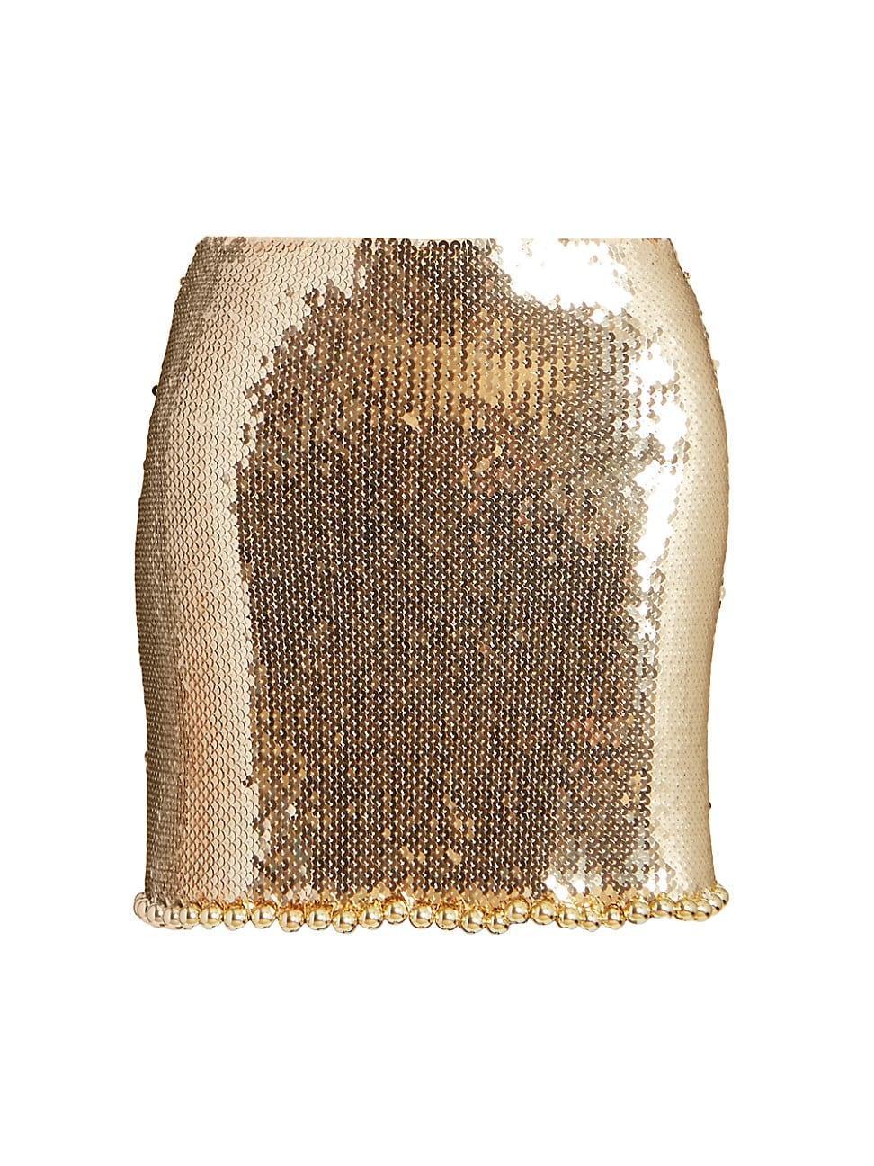 Womens Sequined Miniskirt Product Image