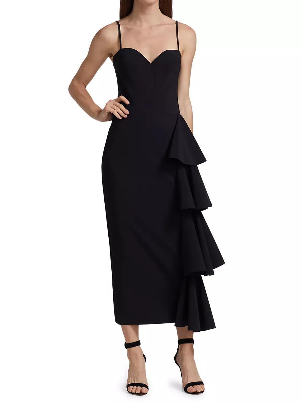 Gussie Tiered Ruffle Midi Dress Product Image