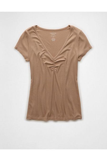 AE Soft Sexy Cinch-Front T-Shirt Womens Product Image