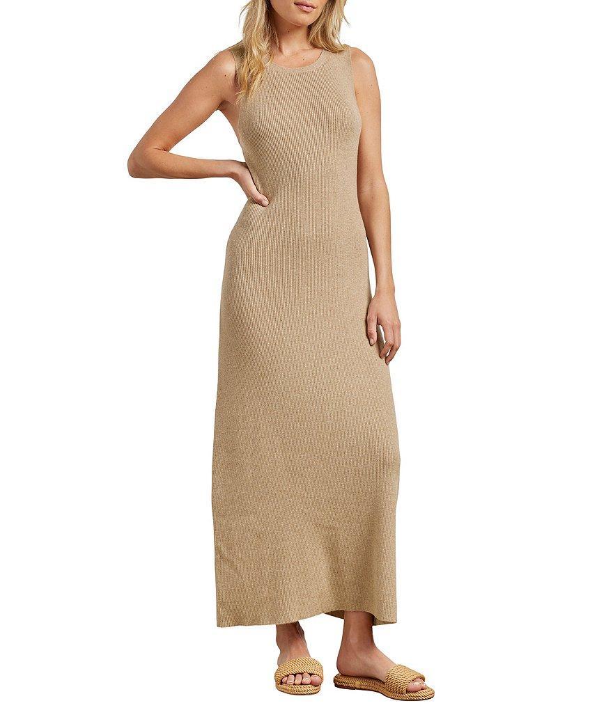 Splendid McKayla Sleeveless Crew Neck Sheath Maxi Knit Dress Product Image