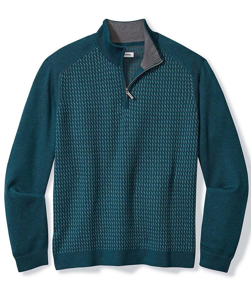 Tommy Bahama Coastal Shores Quarter Zip Sweater Product Image