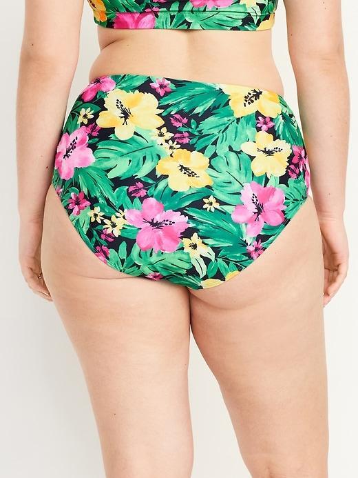 High-Waisted French-Cut Bikini Swim Bottoms Product Image