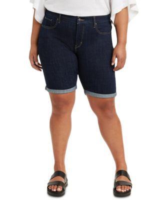 Trendy Plus Size Classic Bermuda Shorts  Product Image