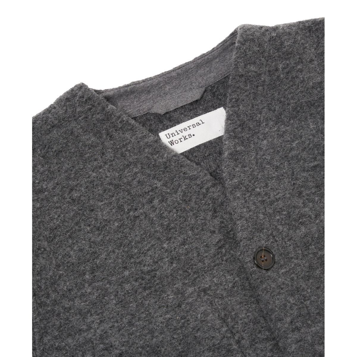 Cardigan Grey Marl Wool Fleece Product Image