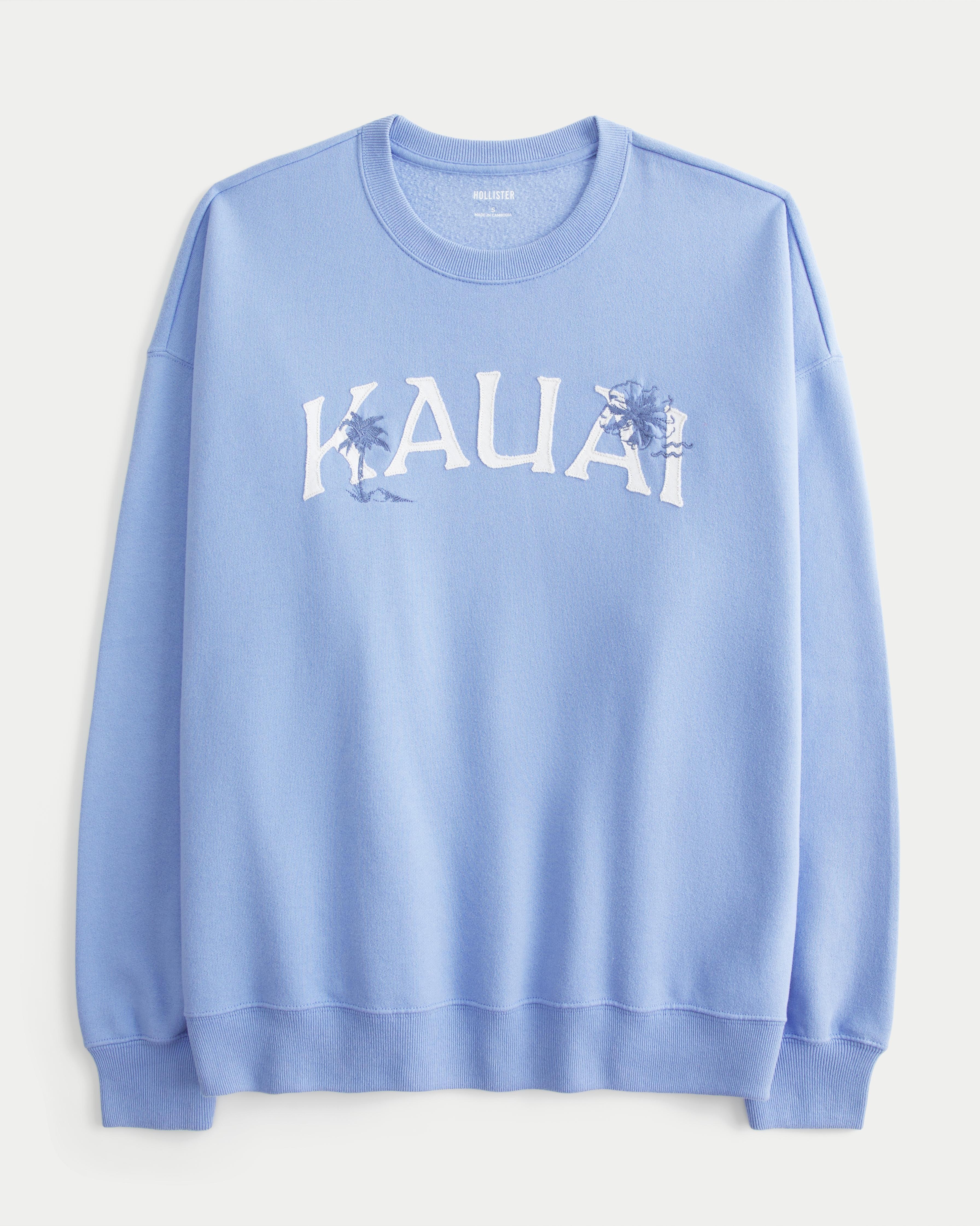 Oversized Malibu Graphic Crew Sweatshirt Product Image