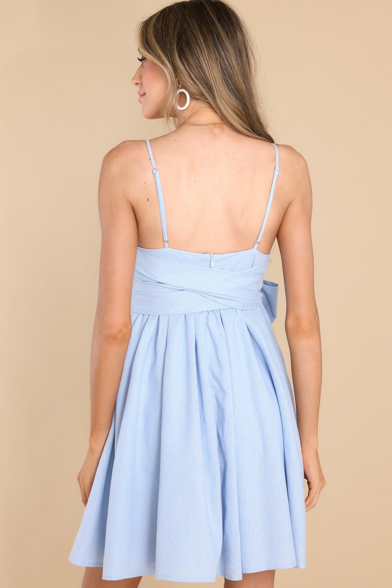 Aura Take The High Road Light Blue Dress Product Image