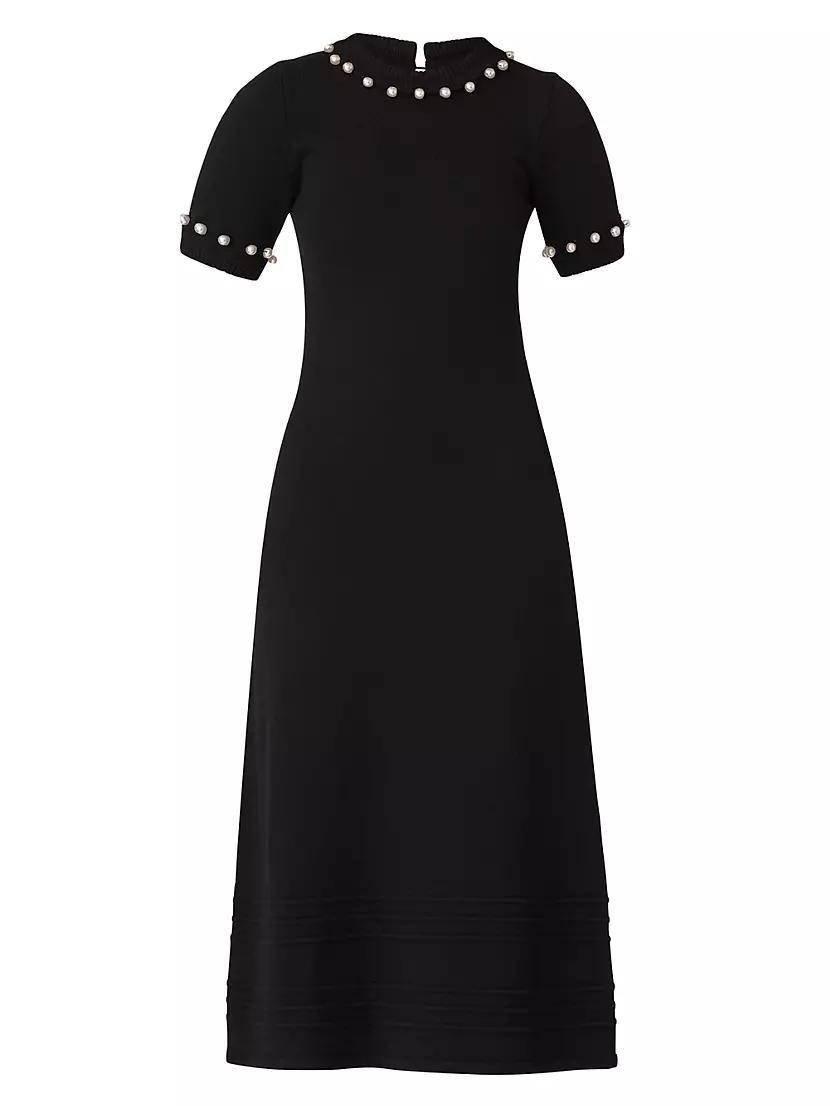 Womens Delano Bead-Embellished Cotton-Blend Midi-Dress product image