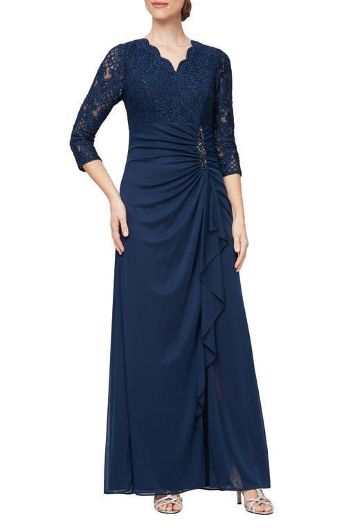 Alex Evenings Sequin Lace A-Line Formal Gown Product Image