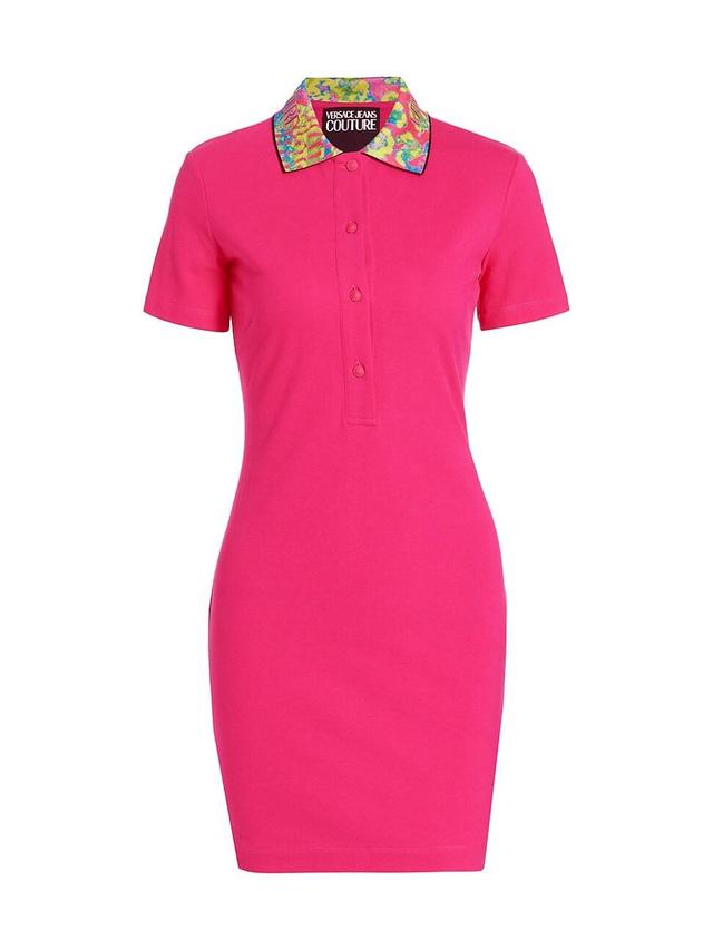 Womens Cotton Polo Minidress Product Image