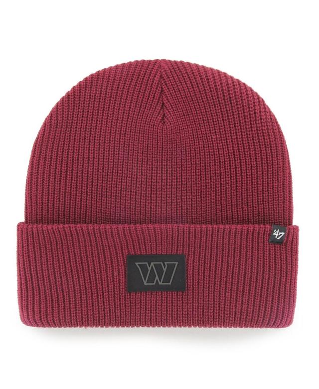 Mens 47 Brand Burgundy Washington Commanders Compact Cuffed Knit Hat Product Image