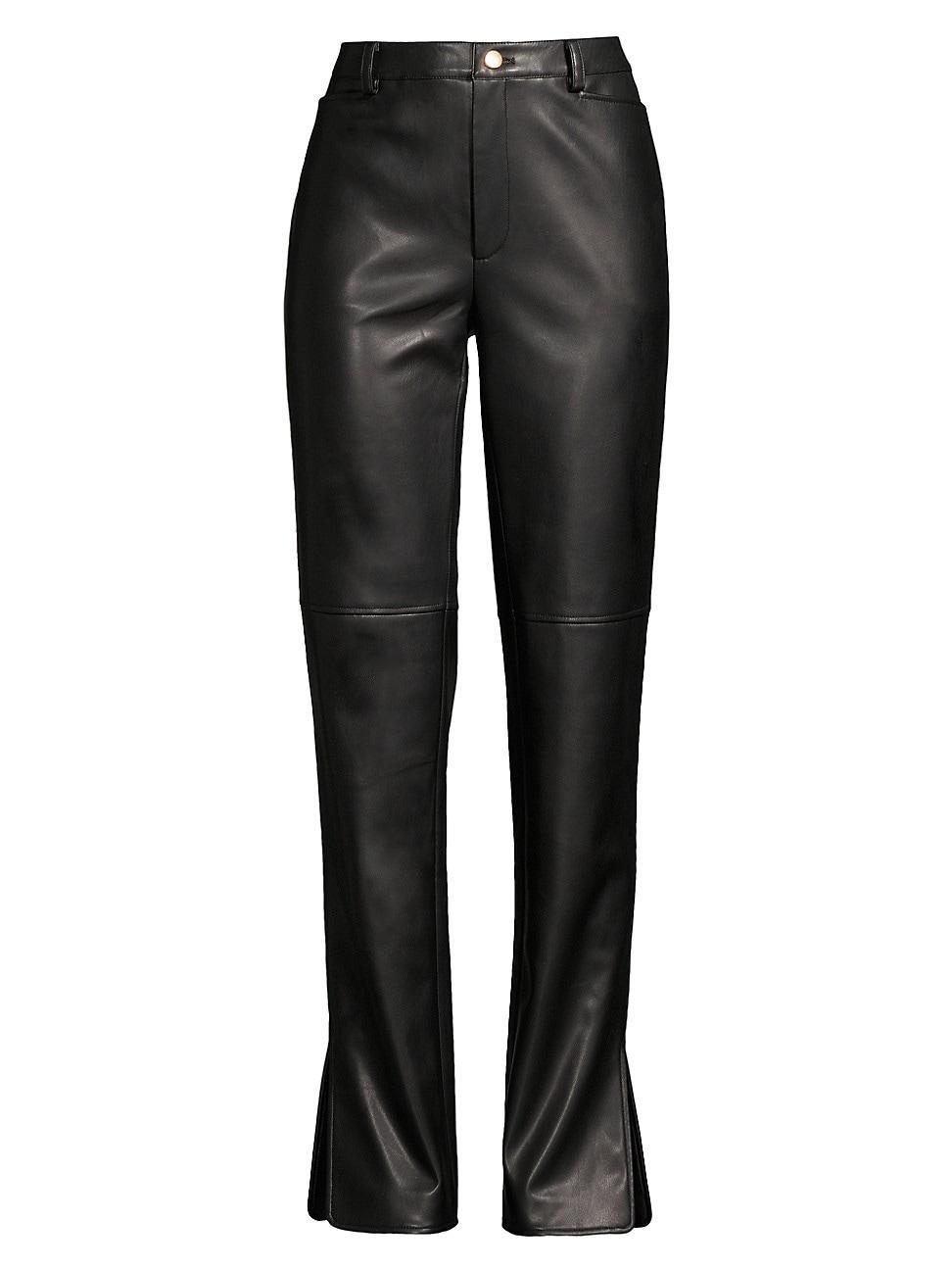 Womens Iris Faux Leather Pants product image