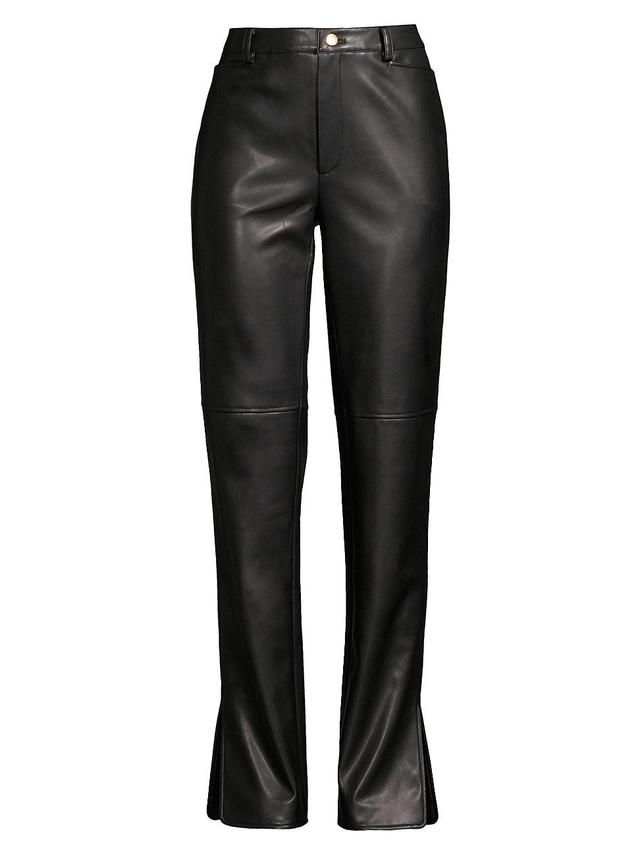 Womens Iris Faux Leather Pants Product Image