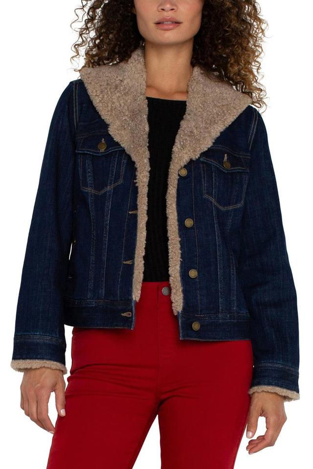 Sherpa Denim Trucker Jacket Product Image