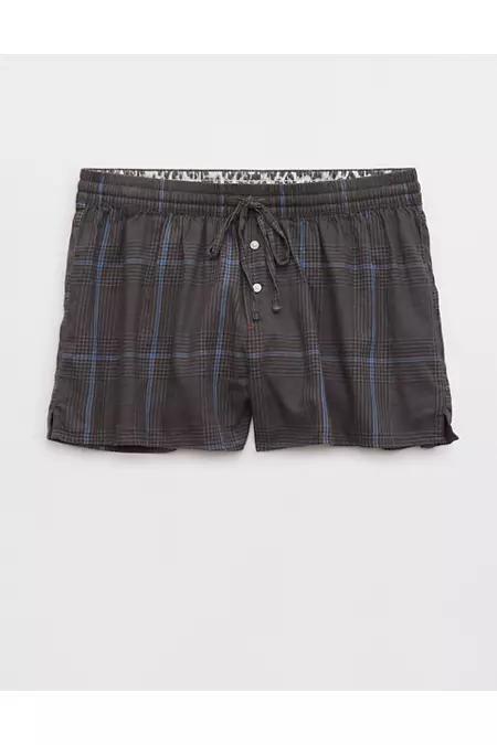 Aerie Off-Duty Flannel Boxer Women's Product Image