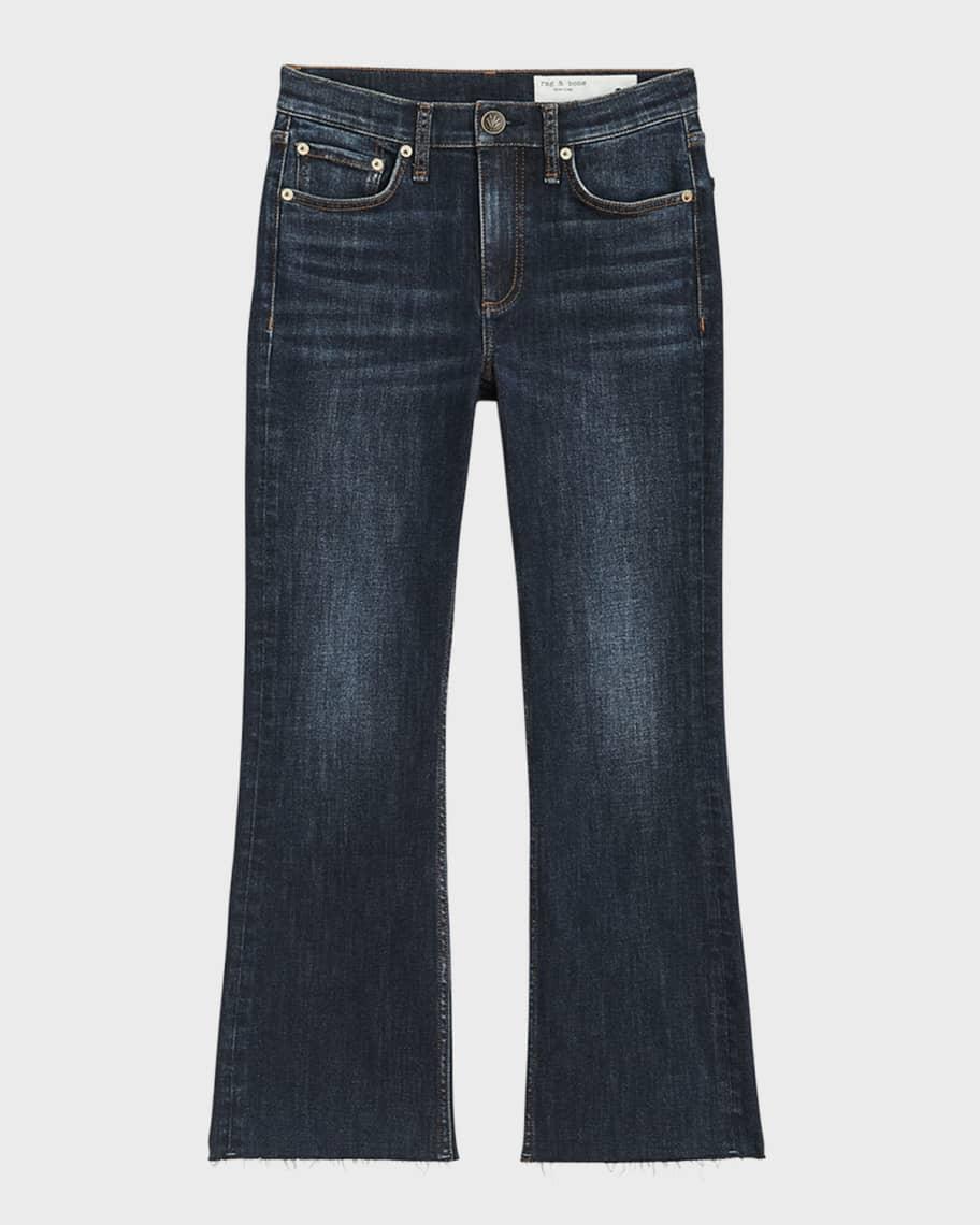 Womens Peyton Mid-Rise Ankle Bootcut Jeans Product Image