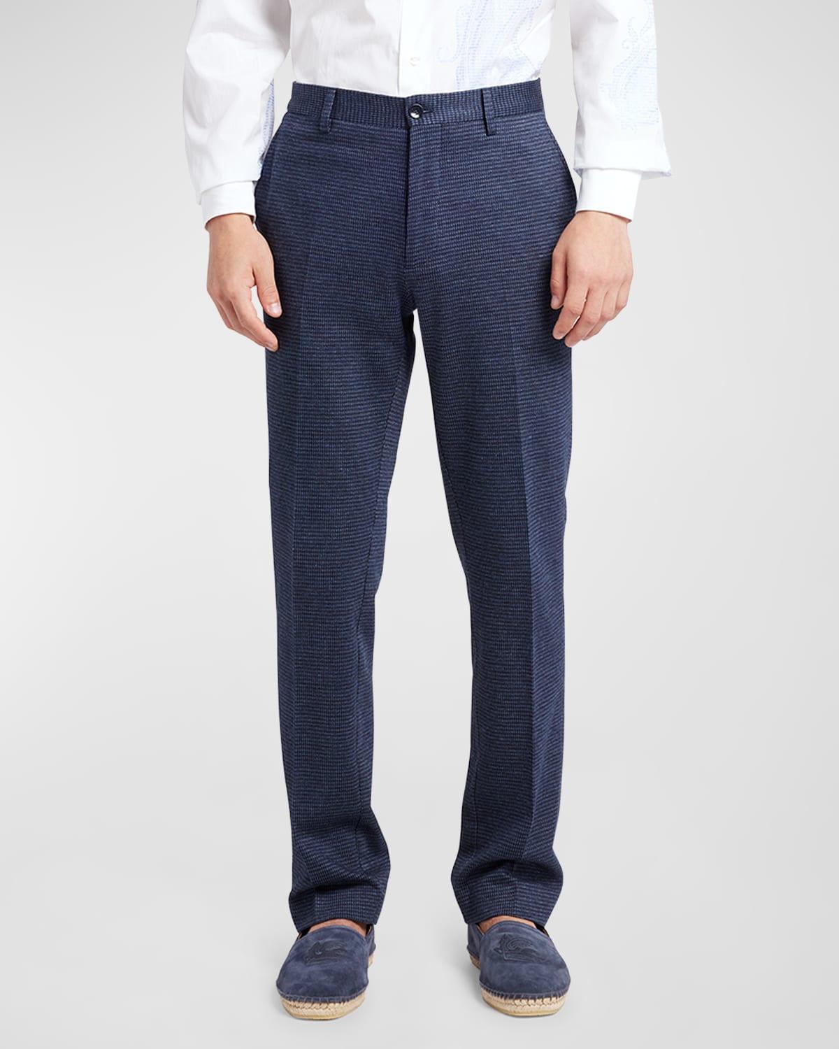 Mens Straight-Leg Knit Trousers Product Image