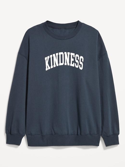 Oversized Crew-Neck Sweatshirt Product Image