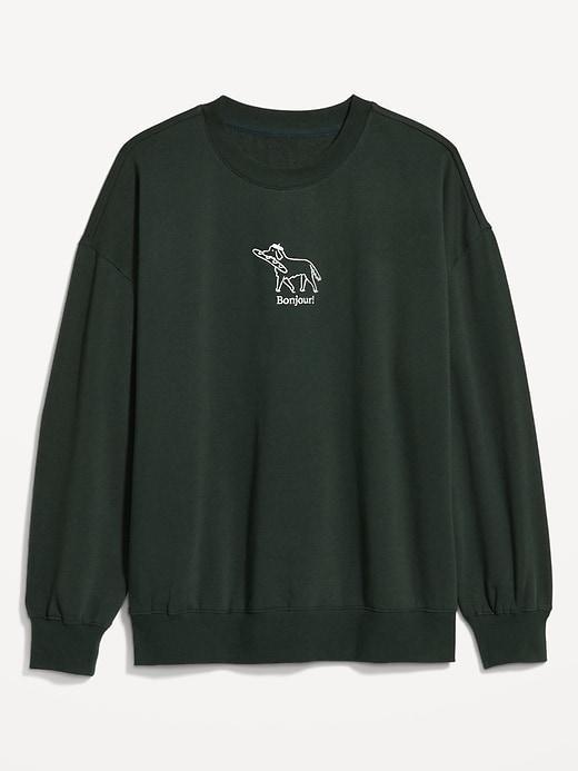 SoComfy Oversized Graphic Sweatshirt Product Image