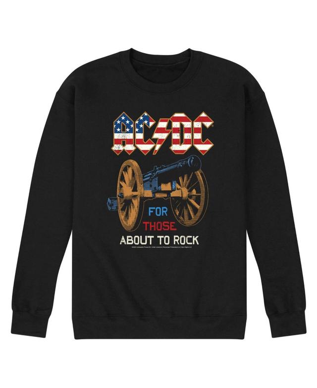 Mens Acdc About to Rock Fleece T-shirt Product Image