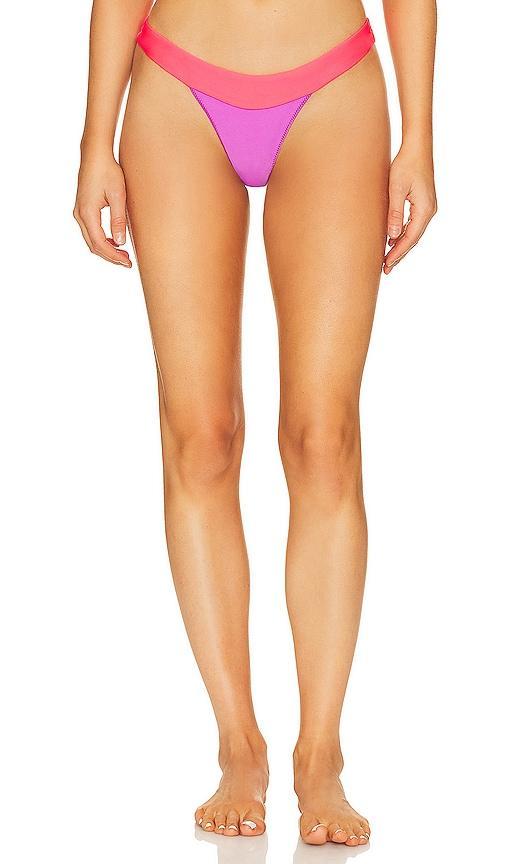 Lovers and Friends Tropic Daze Bottom in Purple & Psycho Red Product Image