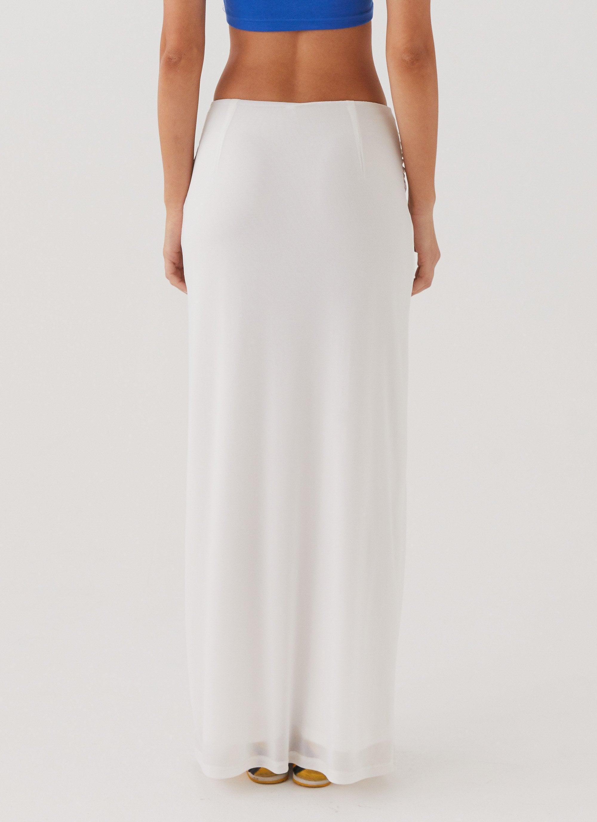 Look At Me Maxi Skirt - White Product Image