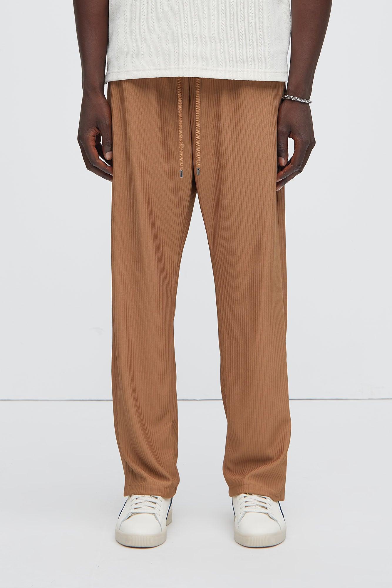 Archway Pleated Pants - Brown Product Image