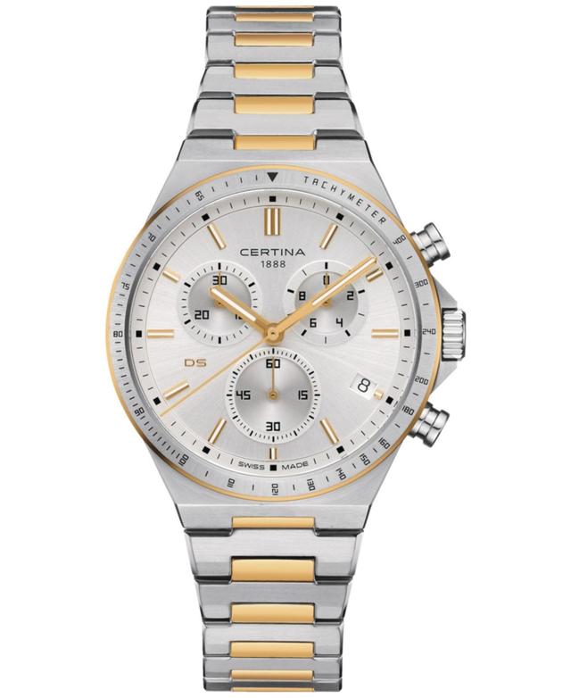 Certina Mens Swiss Chronograph Ds-7 Two-Tone Stainless Steel Bracelet Watch 41mm Product Image