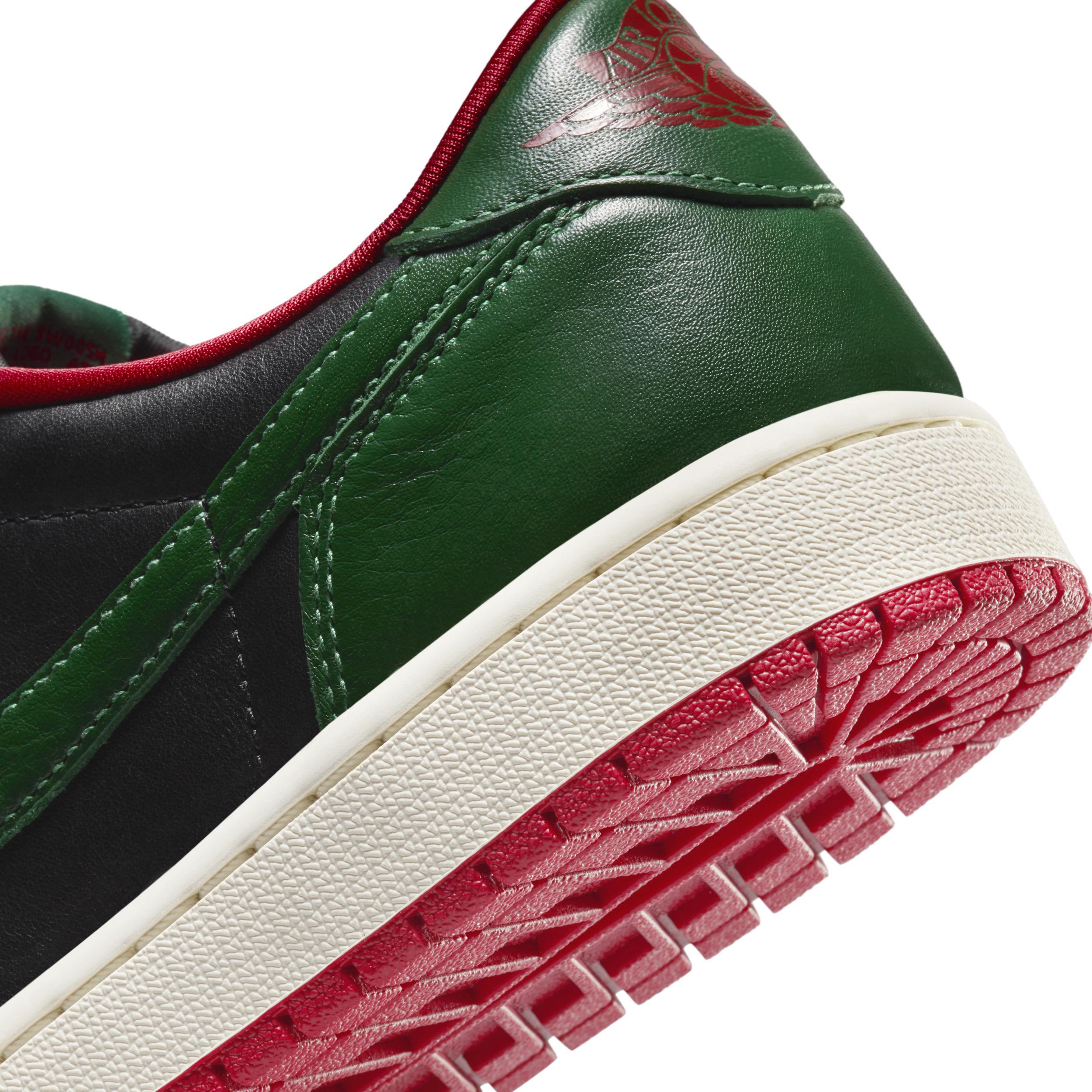 Air Jordan 1 Low OG "Black/Gorge Green" Women's Shoes Product Image