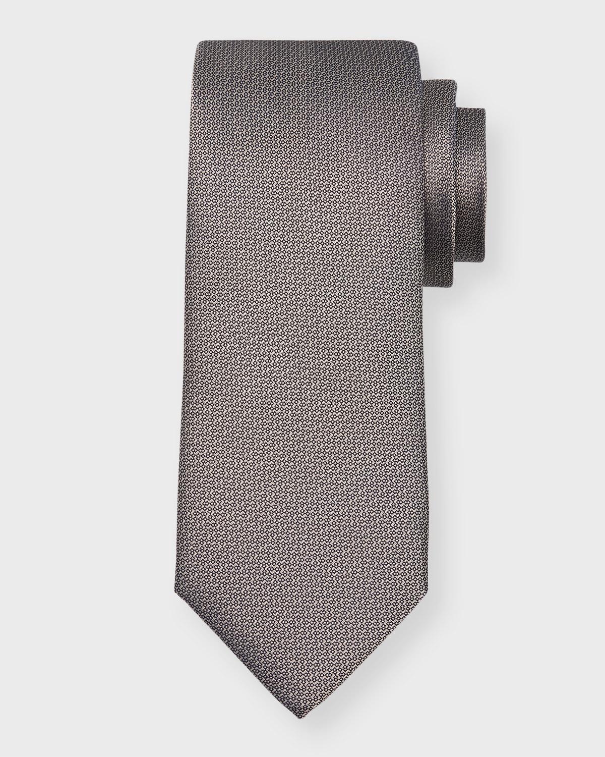 Mens Micro-Textured Silk Tie Product Image